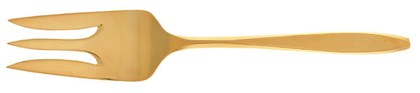 Corsair (Gold Electroplate) Large Solid Cold Meat Serving Fork