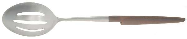 EKS10 (STAINLESS) Pierced Solid Serving Spoon