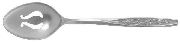 Rose Cotillion (Stainless) Pierced Tablespoon (Serving Spoon)