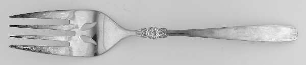 Inverness (Silverplate) Medium Solid Cold Meat Serving Fork