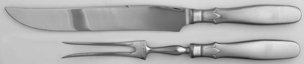 Lady Juliana (Stainless) Large 2-Piece Roast Carving Set w/Stainless Blade