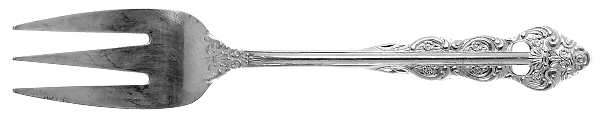 Lillianne (Silverplate) Medium Solid Cold Meat Serving Fork