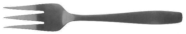 Princess Irene (Stainless) Medium Solid Cold Meat Serving Fork