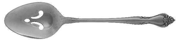 Regal Rose (Stainless) Pierced Tablespoon (Serving Spoon)