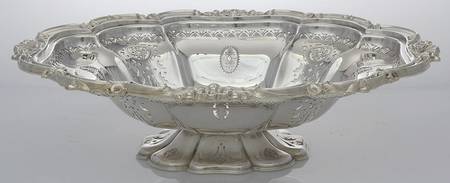 Silverplate Hollowware Silverplate Fruit Stand Centerpiece