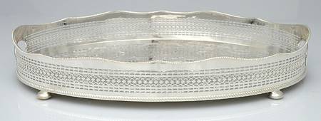 Silverplate Hollowware 18" Gallery Tray
