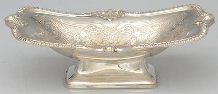 Silverplate Hollowware Plated Footed Bon Bon Bowl