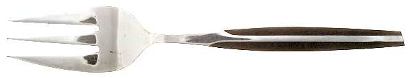 ELD2-BLACK (STAINLESS) Large Solid Cold Meat Serving Fork