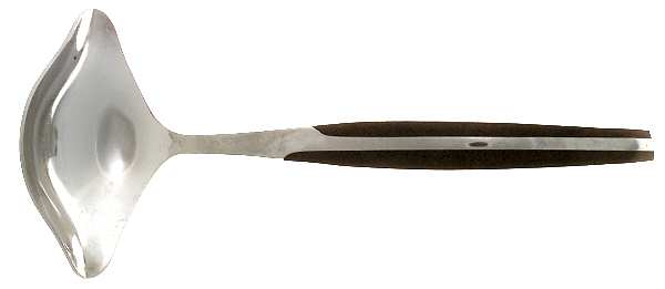 ELD2-BLACK (STAINLESS) Solid Gravy Ladle