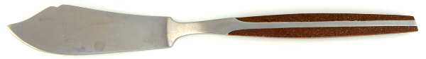 ELD2-BROWN (STAINLESS) Flat Handle Master Butter Knife