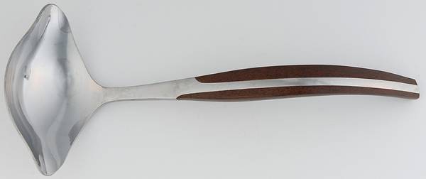 ELD2-BROWN (STAINLESS) Solid Gravy Ladle