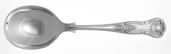 Kings (Silverplate) Round Bowl Soup Spoon (Gumbo)