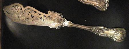 Kings (Silverplate) Large Solid Fish Serving Knife