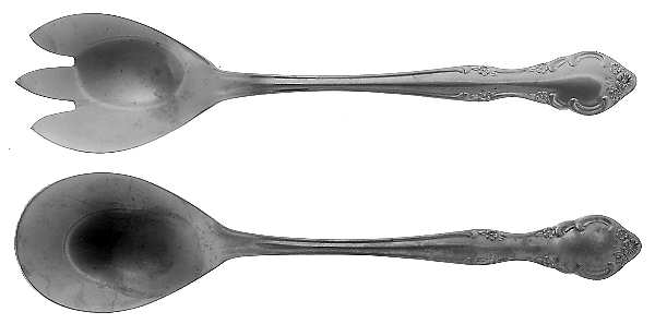 Cascade (Stainless) (2 Pc) Solid Salad Set by Estia