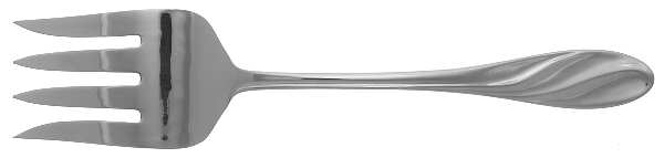 ESI1 (STAINLESS) Medium Solid Cold Meat Serving Fork by Estia