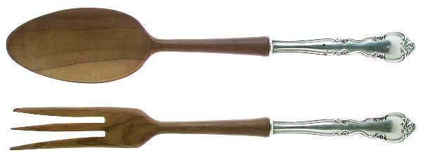 American Classic (Sterling, 1944) Wooden Bowl 2-Piece Salad Set
