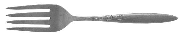 Helene (Sterling, 1955) Medium Solid Cold Meat Serving Fork
