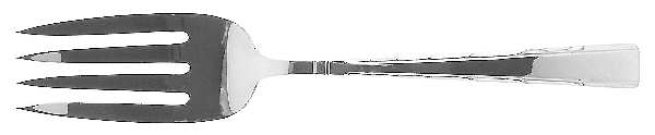 Horizon (Sterling, 1944) Medium Solid Cold Meat Serving Fork