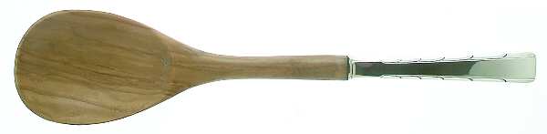 Horizon (Sterling, 1944) Salad Serving Spoon with Wooden Bowl