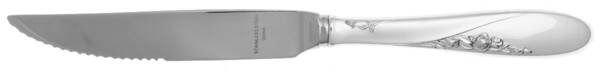 Rose Spray (Sterling, 1955) Steak Knife Individual Hollow, Serrate HC