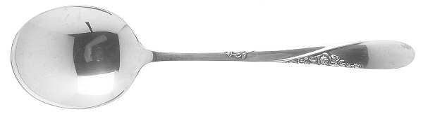 Rose Spray (Sterling, 1955) Round Bowl Soup Spoon (Cream Soup)