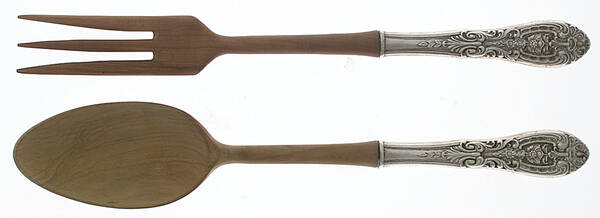 Southern Grandeur Wooden Bowl 2-Piece Salad Set