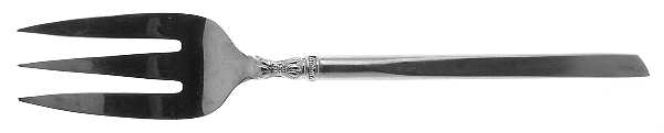 Perfection (Stainless) Medium Solid Cold Meat Serving Fork