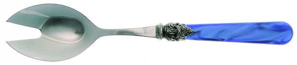 Napoleon-Pearl Blue (Stainless) Salad Serving Fork with Stainless Prongs