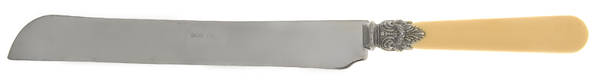 Napoleon-Ivory (Stainless) Cake Slicer with Stainless Blade by EME Flatware