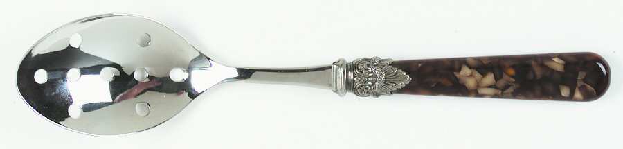 Napoleon-Tortoise (Stainless) Pierced Tablespoon (Serving Spoon)