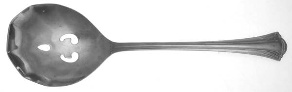 St Joan (Stainless) Solid Pierced Casserole Spoon