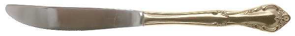 Golden Cascade (Gold Electroplate) Modern Solid Knife