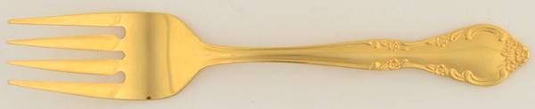Golden Cascade (Gold Electroplate) Individual Salad Fork