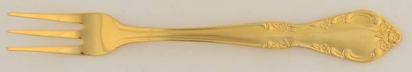 Golden Cascade (Gold Electroplate) Cocktail/Seafood Fork