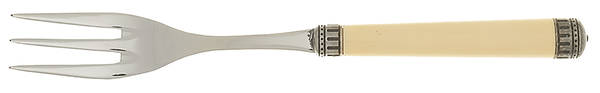 Italia-Ivory (Stainless) Large Solid Cold Meat Serving Fork