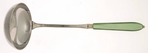 Vendome-Pearl Green (Stainless) Soup Ladle with Stainless Bowl