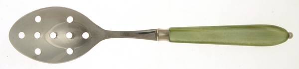 Vendome-Pearl Green (Stainless) Pierced Tablespoon (Serving Spoon)
