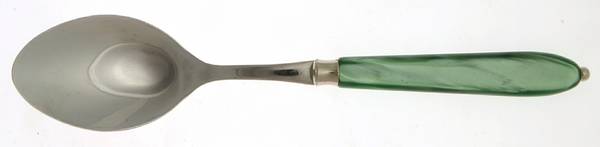 Vendome-Pearl Green (Stainless) Salad Servng Spoon with Stainless Bowl