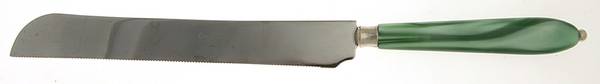 Vendome-Pearl Green (Stainless) Bread Knife with Stainless Blade