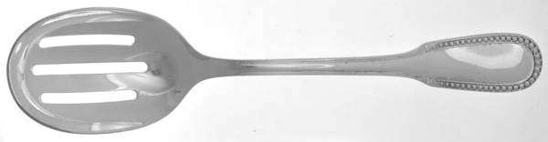 Princesse (Silverplate) Pierced Bowl Short Handle Olive Spoon