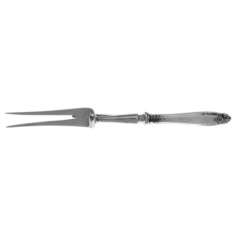ELD15 (Silverplate, Nickel) Large Stainless-Prong Roast Carving Fork