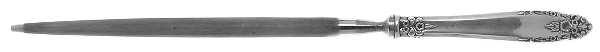 ELD15 (Silverplate, Nickel) Small Steel Rod Sharpener Knife