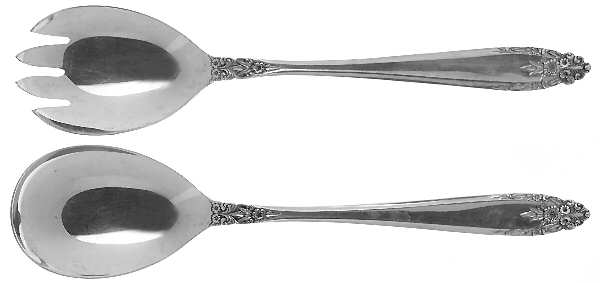 ELD15 (Silverplate, Nickel) (2 Pc) Solid Salad Set