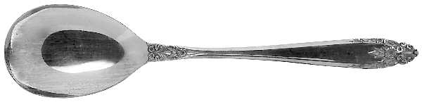 ELD15 (Silverplate, Nickel) Solid Salad Serving Spoon