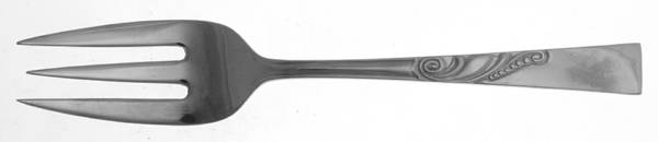 Dunbar (Stainless) Medium Solid Cold Meat Serving Fork