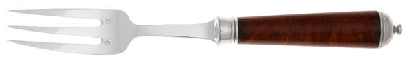 Conde-Round Briar Bur (Sterling) Fork