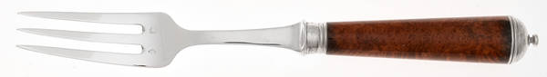 Conde-Round Briar Bur (Sterling) Dessert Fork