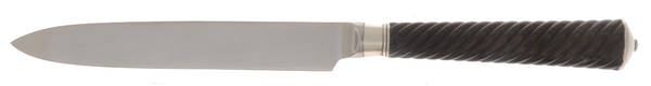 Montaigne-Twisted Black Wood (Silverplate) New French Hollow Knife