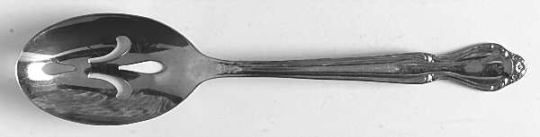 Wedding Rose (Stainless) Pierced Tablespoon (Serving Spoon)
