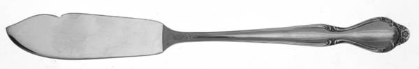 Wedding Rose (Stainless) Flat Handle Master Butter Knife
